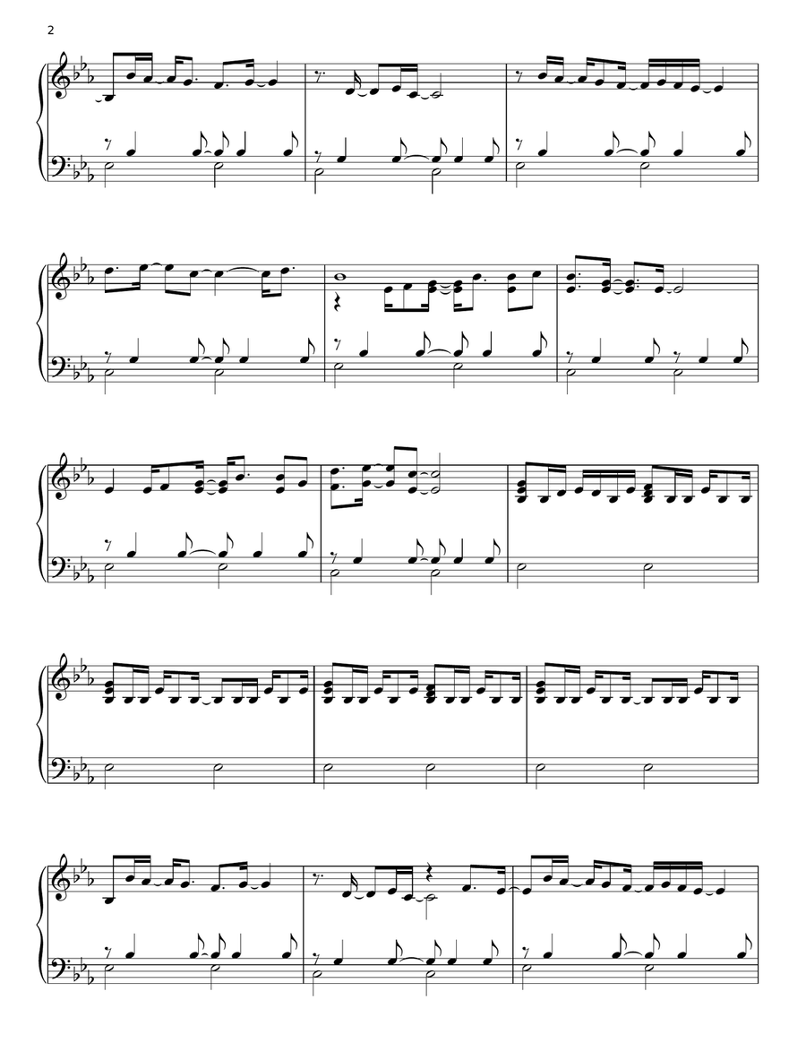 Homeland Homeland Piano Solo scores gallery preview page 2