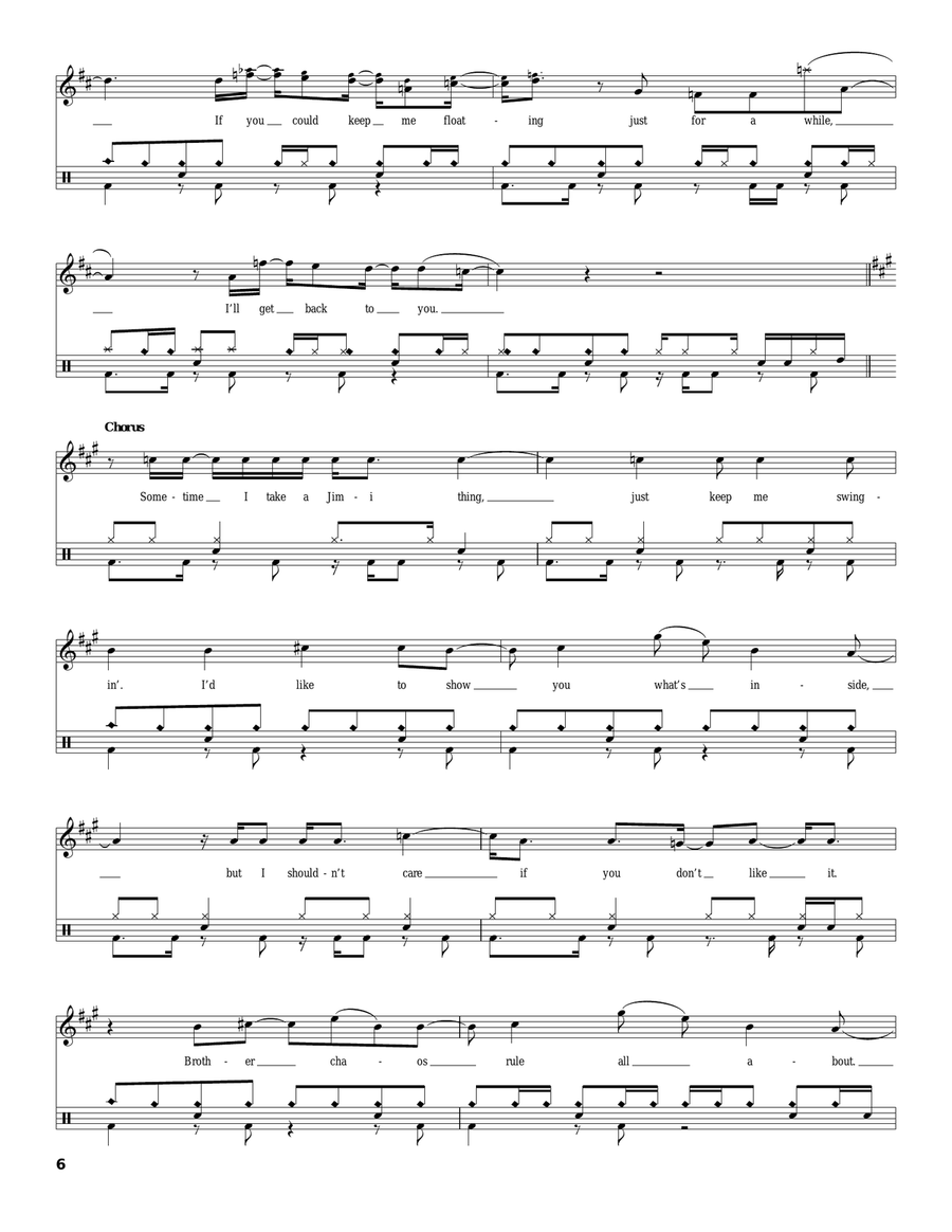 Jimi Thing Jimi Thing Drum Set scores gallery preview page 6