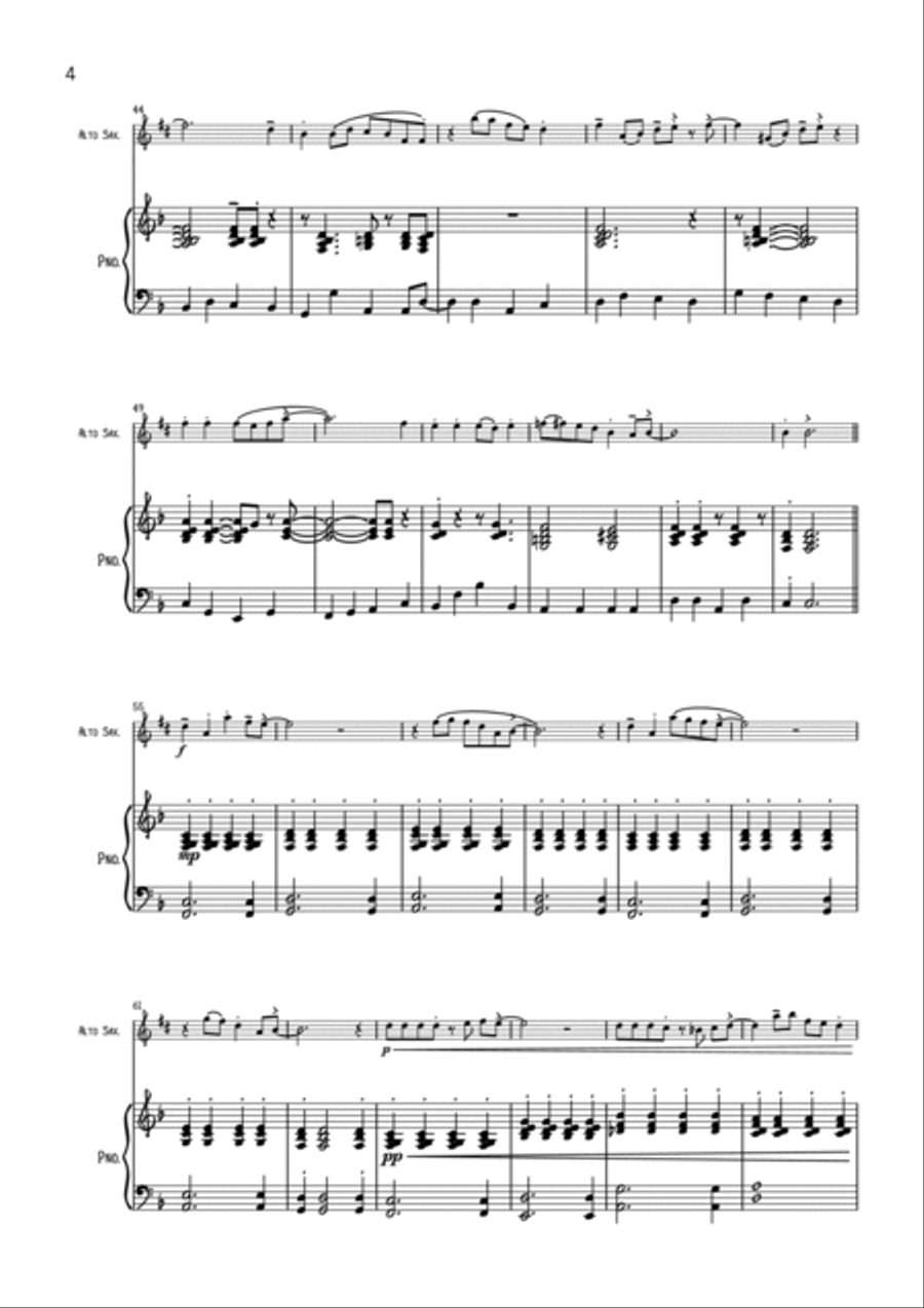 We Three Kings Alto Saxophone scores gallery preview page 4