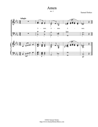 Five Amens - for choir and piano/organ