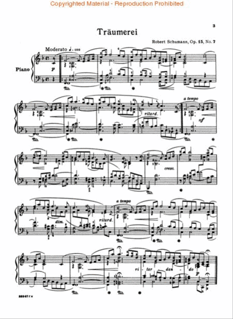 Traumerei, Op. 15, No. 7 Piano Solo scores gallery preview page 2