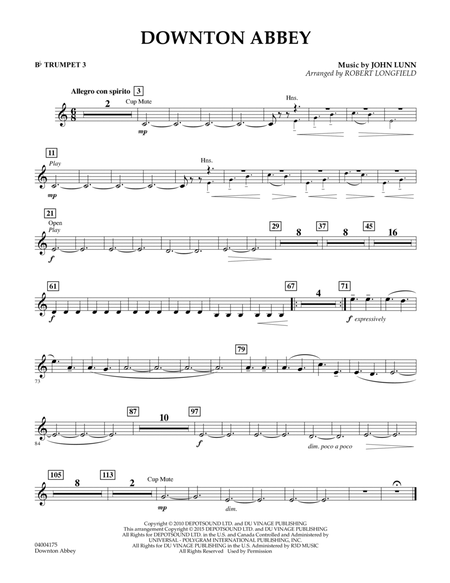 Downton Abbey - Bb Trumpet 3