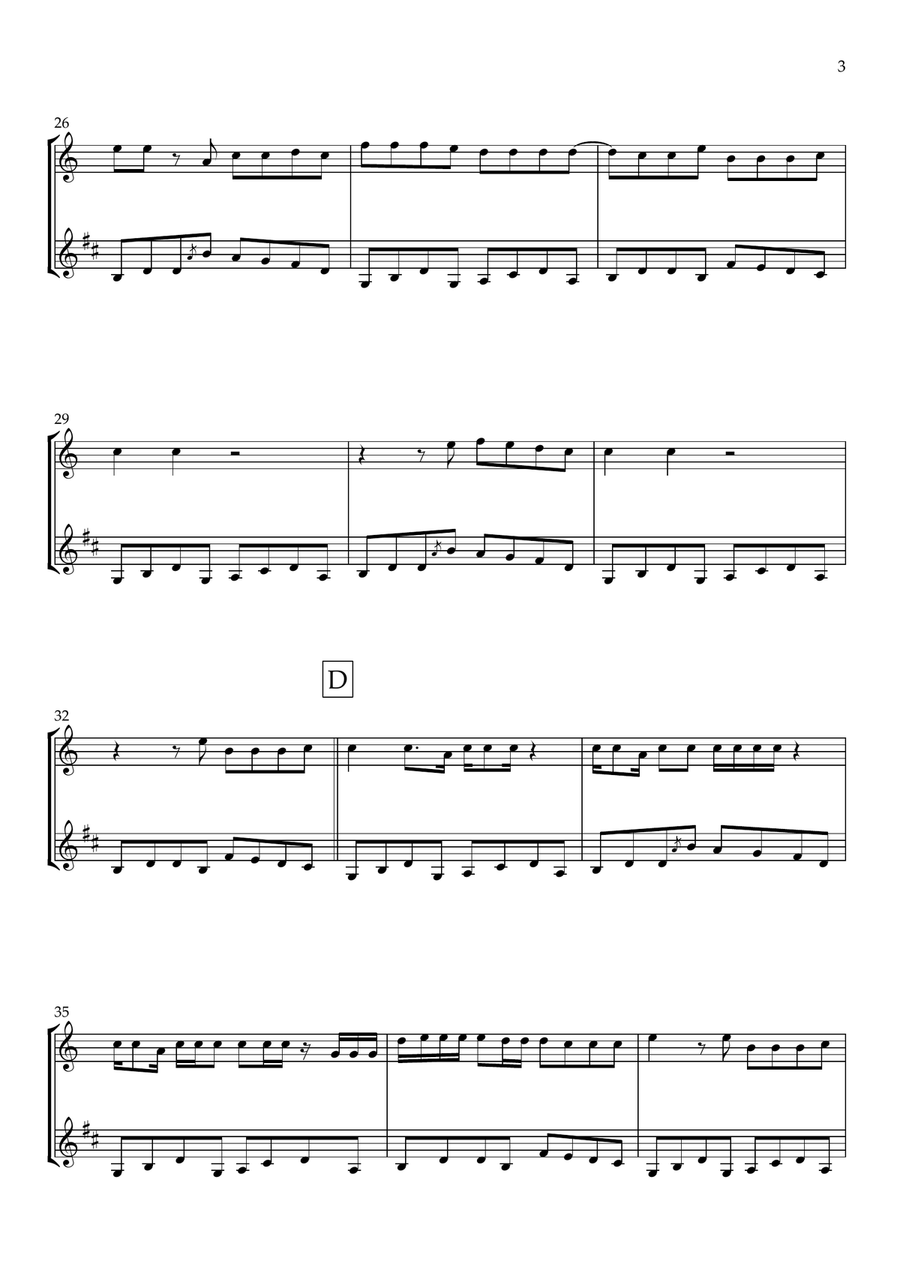 Last Night Last Night Woodwind Duet scores gallery preview page 3
