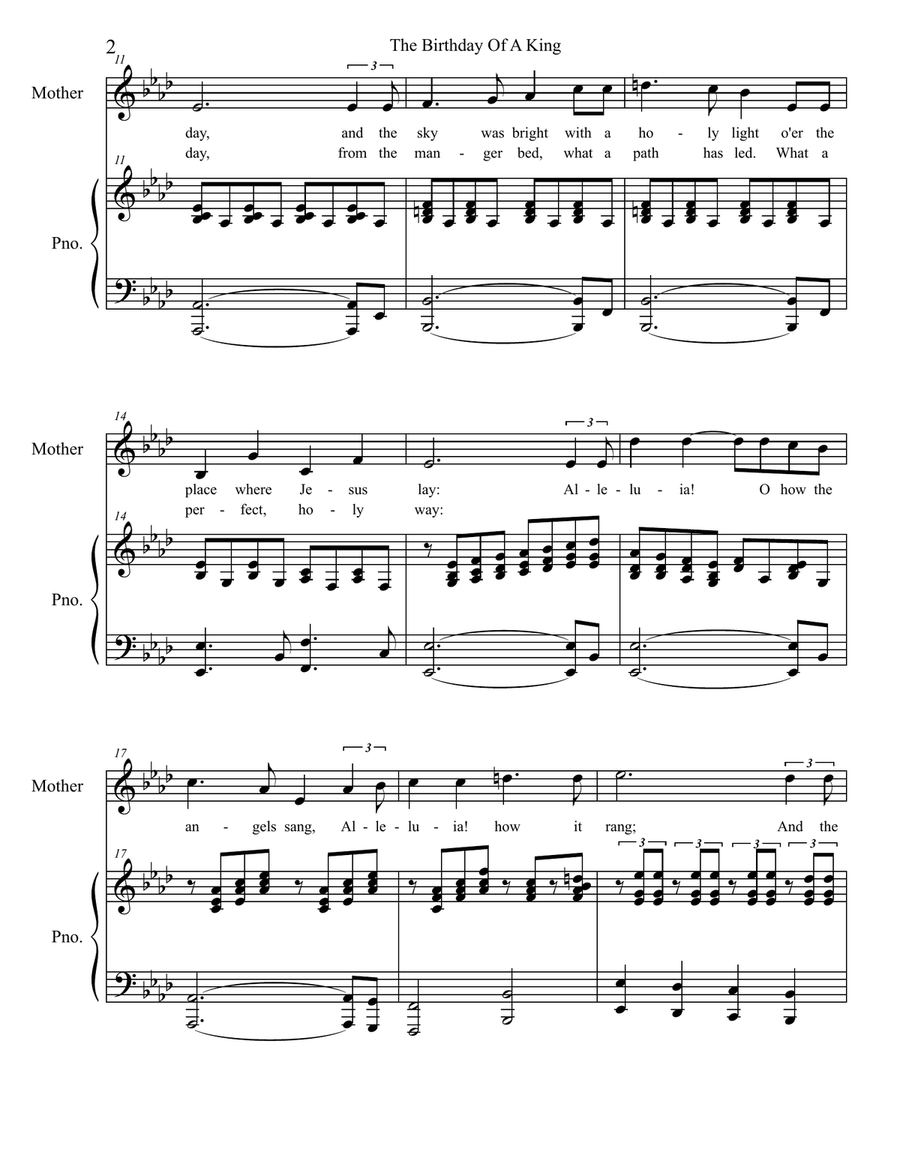 Why the Chimes Rang (the musical) (Piano/Vocal Score) 4-Part scores gallery preview page 5