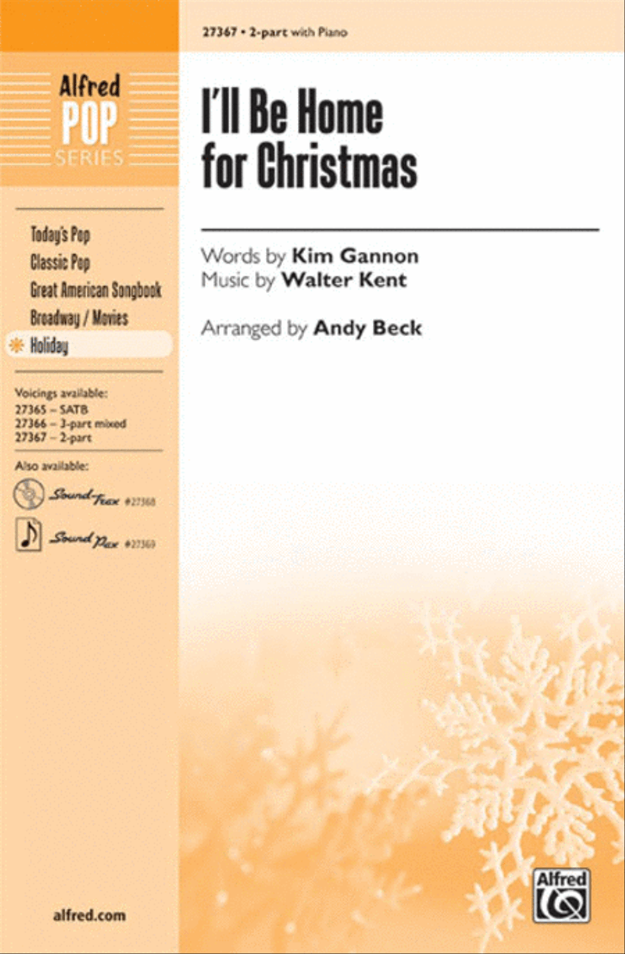 I'll Be Home for Christmas 2-Part scores gallery preview page 1