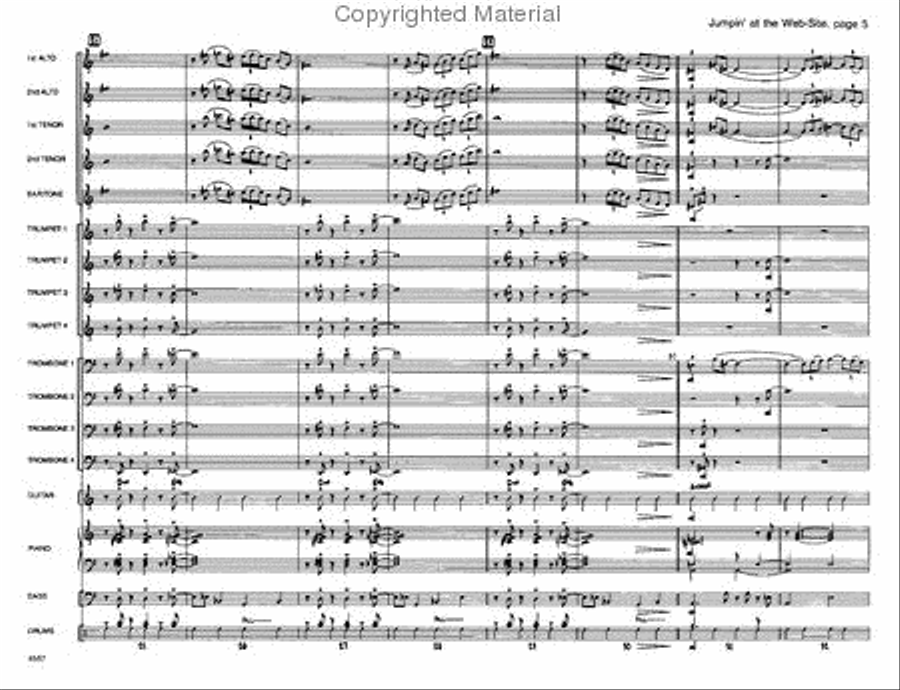 Jumpin' At the Website Jazz Ensemble scores gallery preview page 5