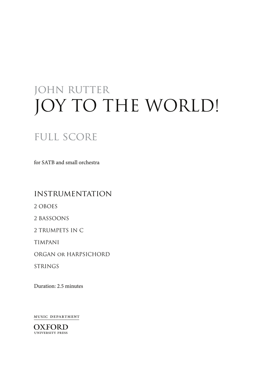 Joy to the world!