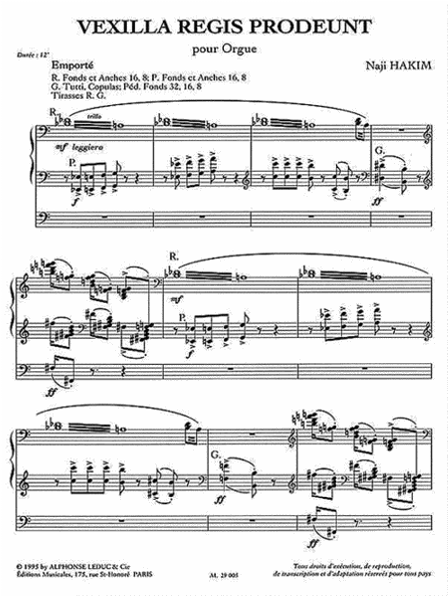 Vexilla Regis Prodeunt (organ) Organ scores gallery preview page 3