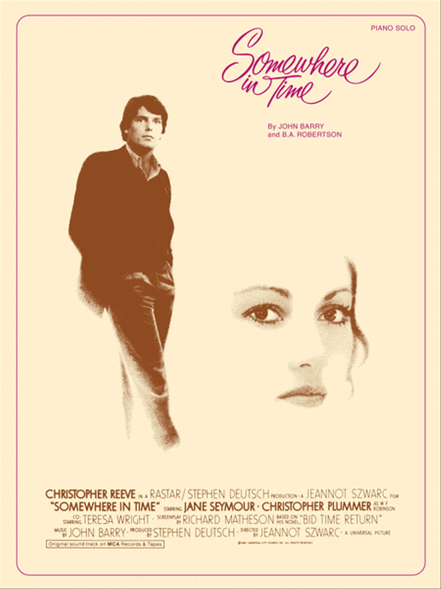 Somewhere in Time Piano Solo scores gallery preview page 1