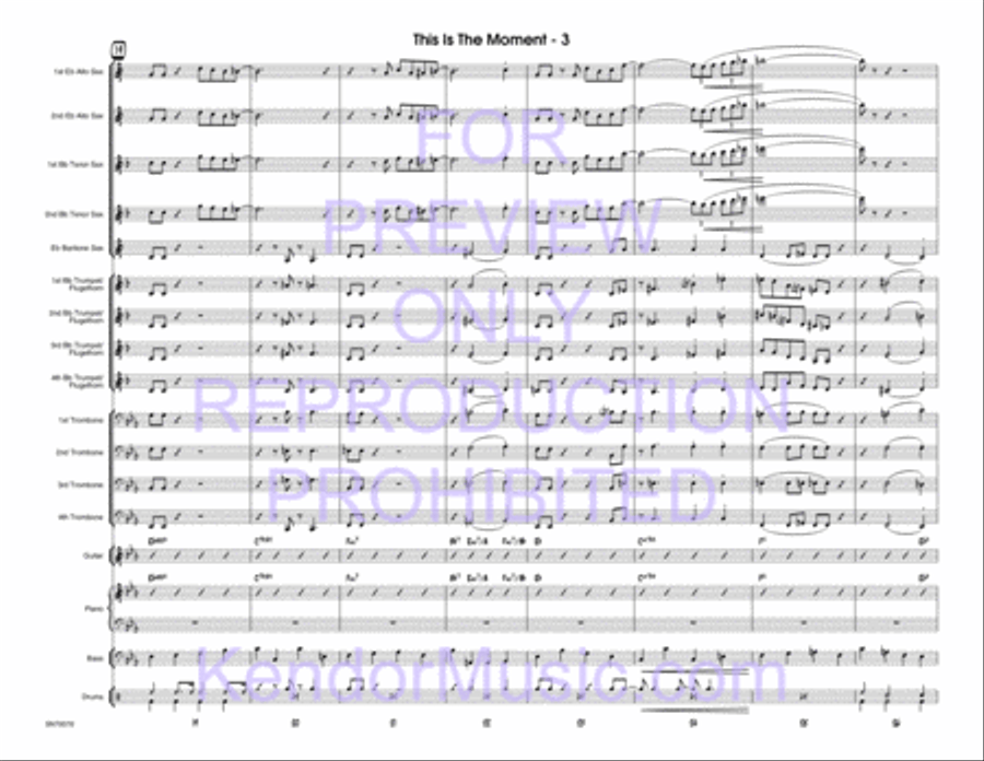 This Is The Moment (Young Version) (Full Score) Jazz Ensemble scores gallery preview page 5