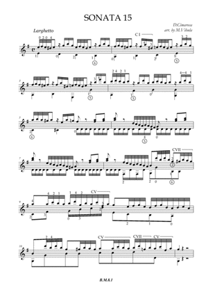 Cimarosa: Sonata 15.
