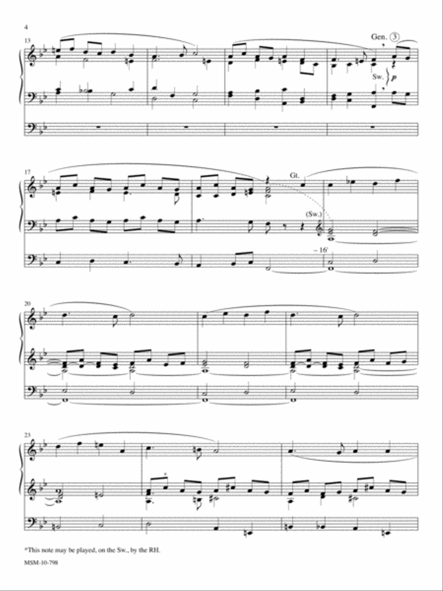 Choral Classics Arranged for Organ Choir scores gallery preview page 4