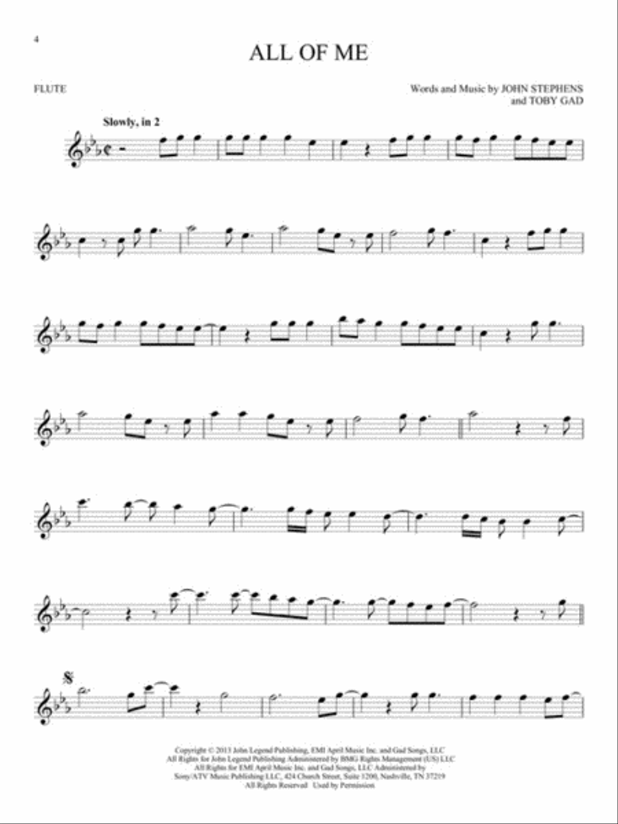 First 50 Songs You Should Play on the Flute Flute Solo scores gallery preview page 3