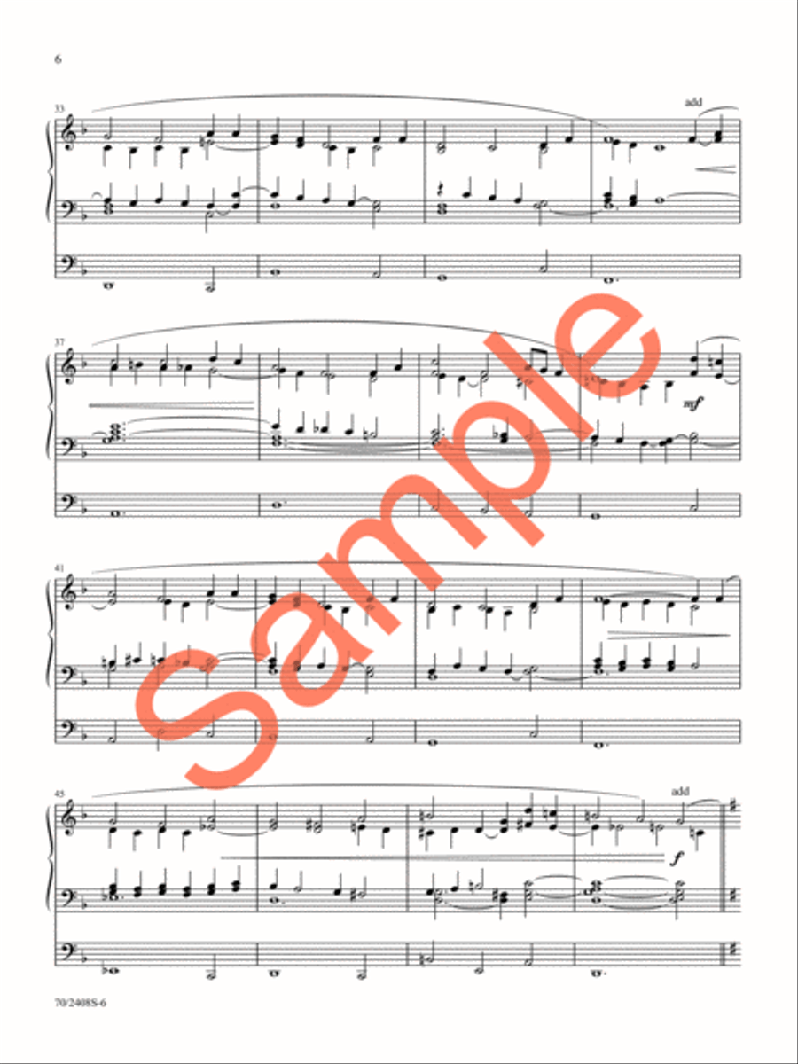 A Thousand Tongues Organ Solo scores gallery preview page 6