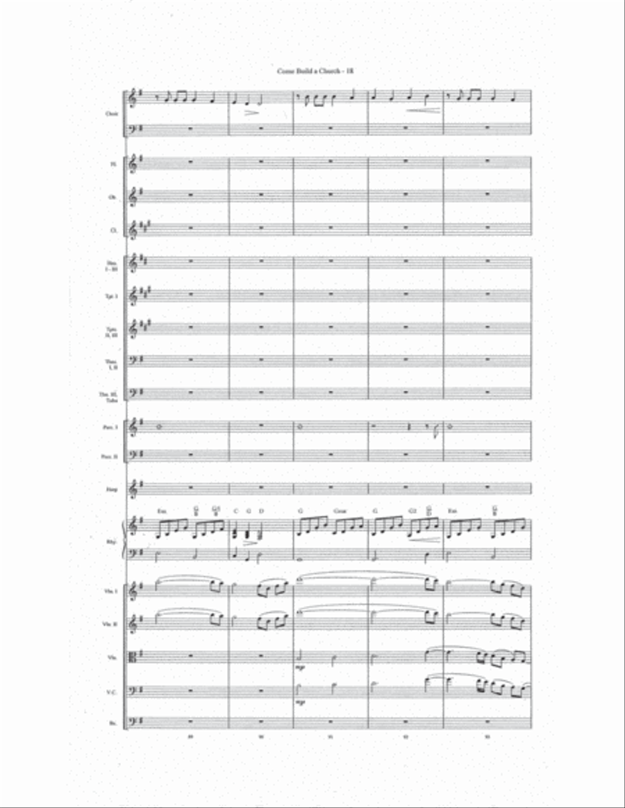 Come Build a Church Choir scores gallery preview page 19