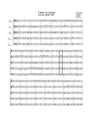 Book cover for Courant SSWV 48 (arrangement for 5 recorders)