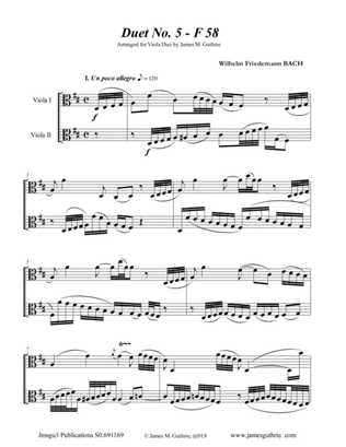 WF Bach: Duet No. 5 for Viola Duo
