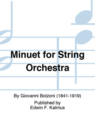 Minuet for String Orchestra
