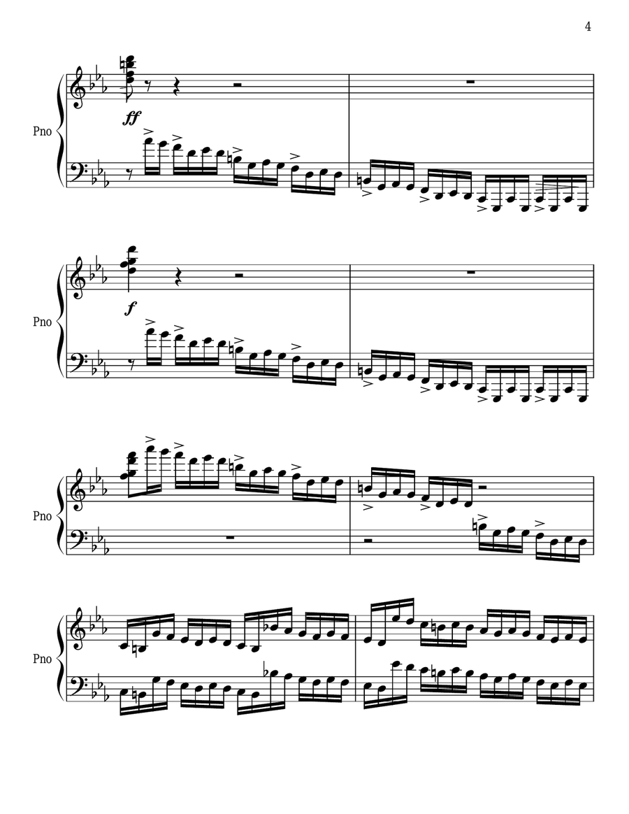 Revolutionary Etude Opus 10 Number 12 - Two Pianos, Four Hands Piano Method scores gallery preview page 4