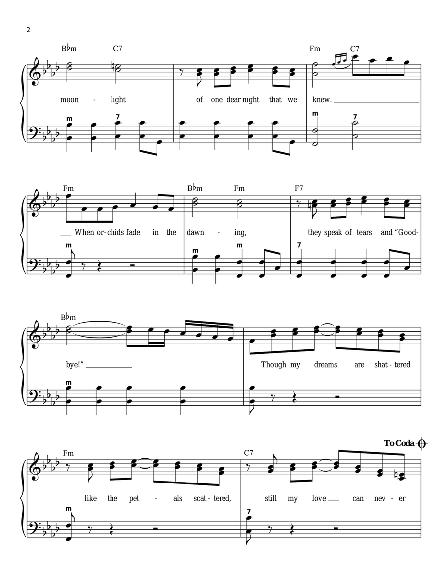 Orchids In The Moonlight (arr. Gary Meisner) Accordion scores gallery preview page 2
