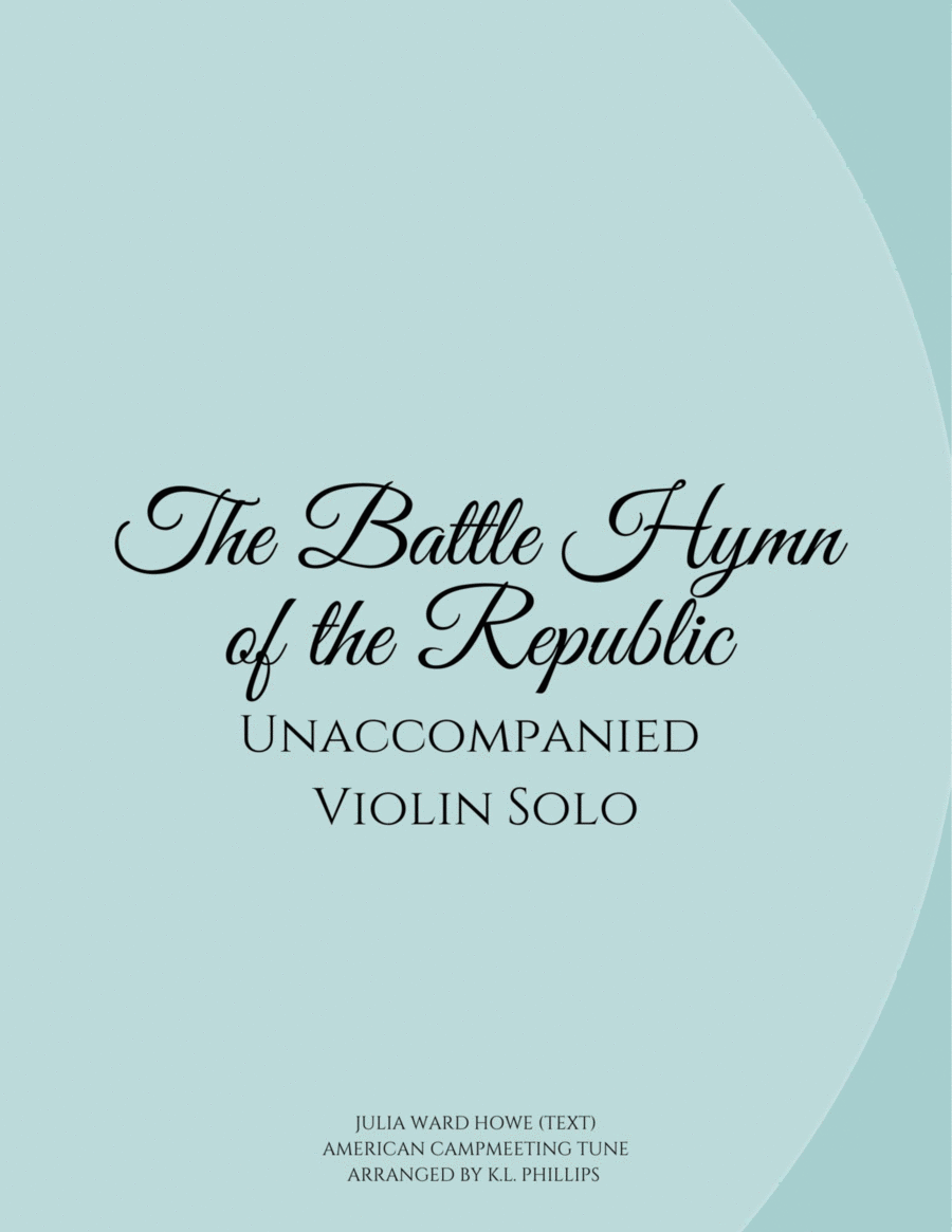 Battle Hymn of the Republic - Unaccompanied Violin Solo image number null
