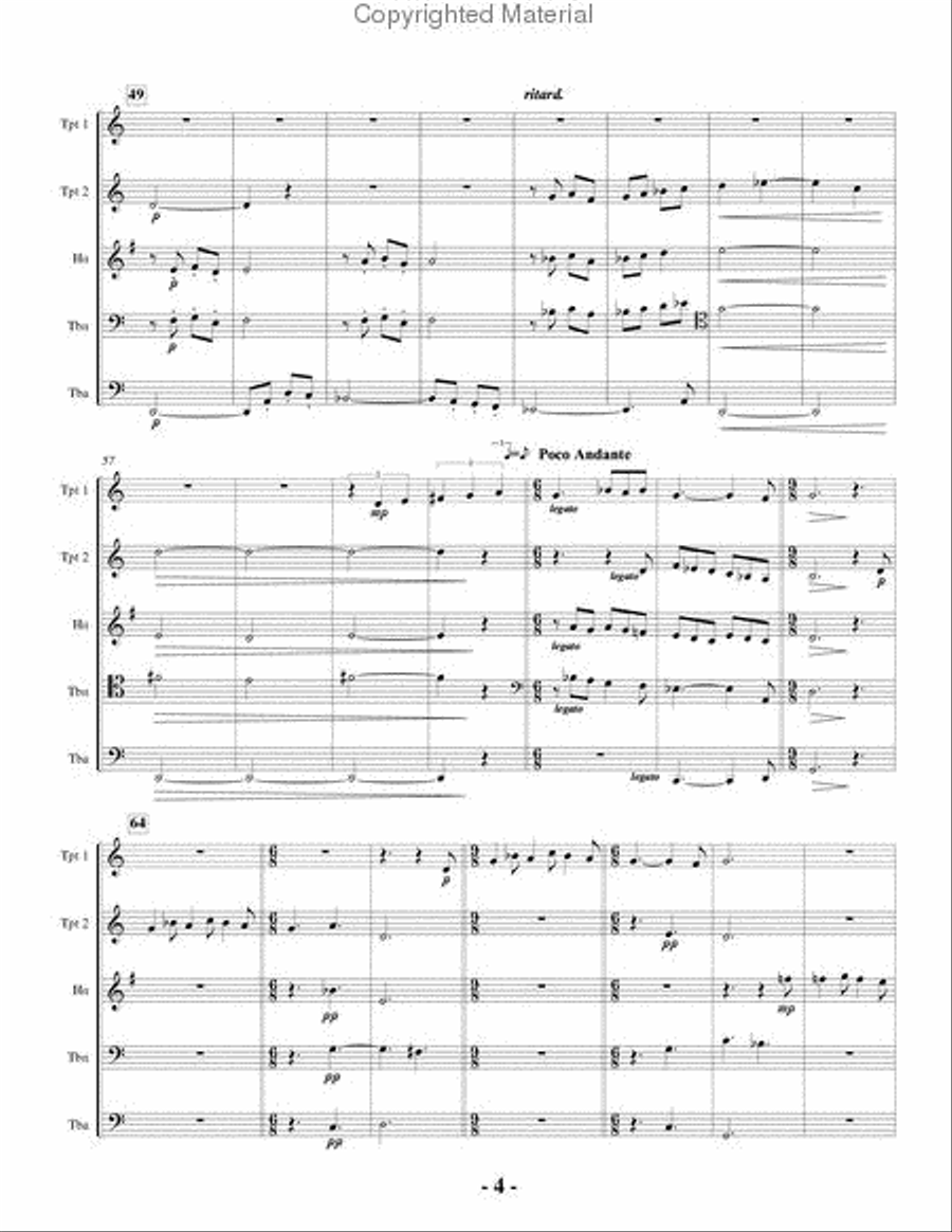A Basque Noel Brass Quintet scores gallery preview page 4
