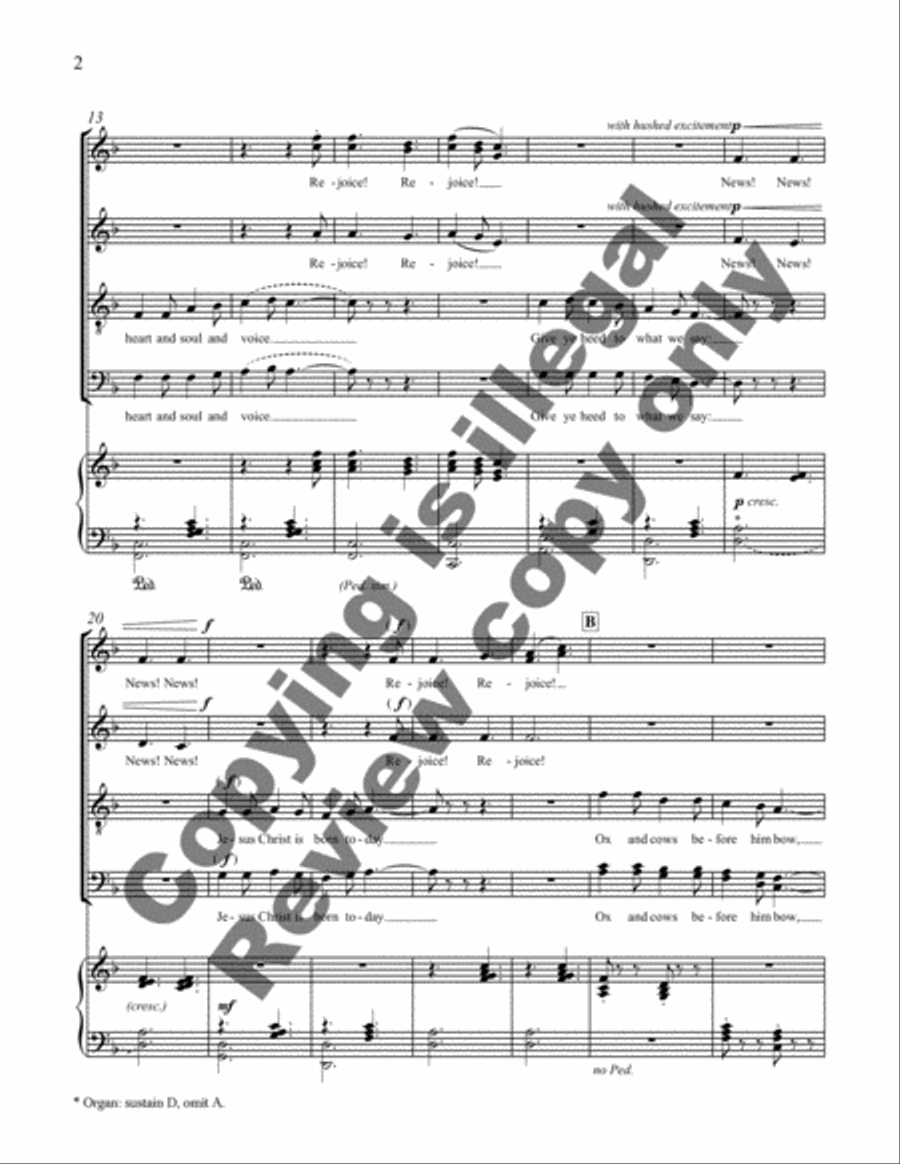 Rejoice!: 3. Good Christian Friends Rejoice! 4-Part scores gallery preview page 4