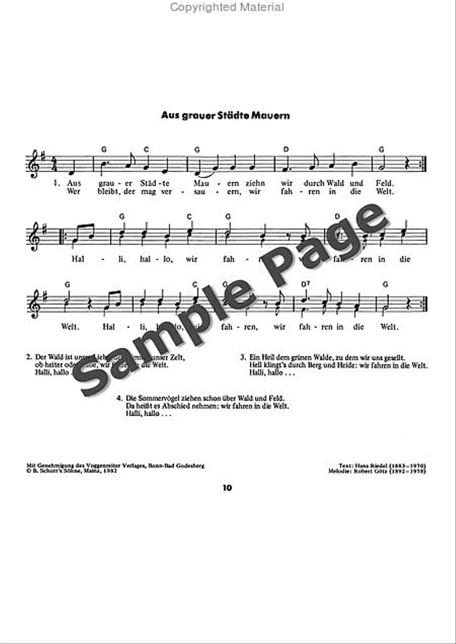 Es tonen die Lieder Recorder scores gallery preview page 11