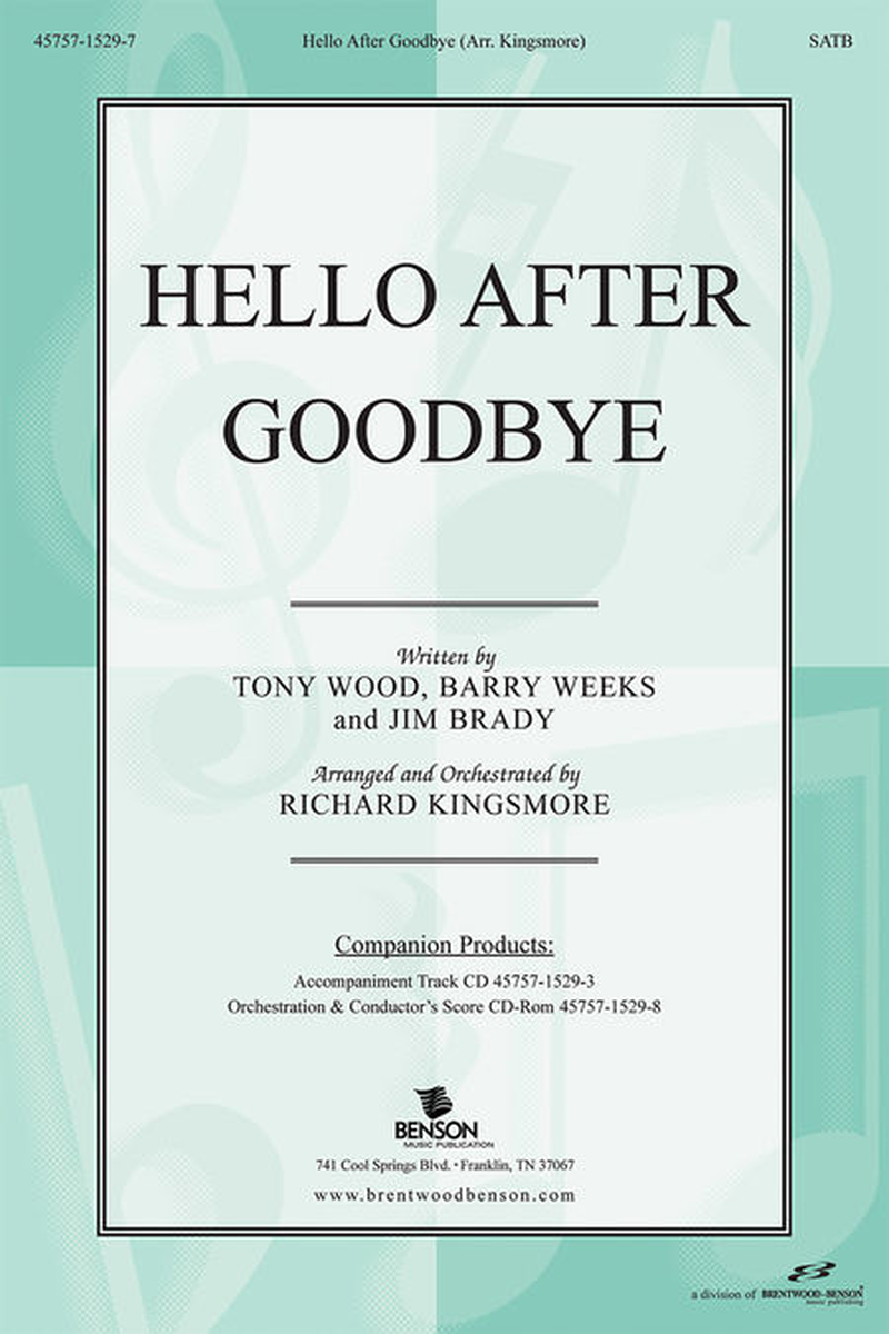 Hello After Goodbye (Orchestra Parts and Conductor's Score, CD-ROM)