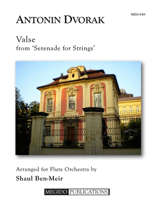 Book cover for Valse from Serenade for Strings for Flute Orchestra