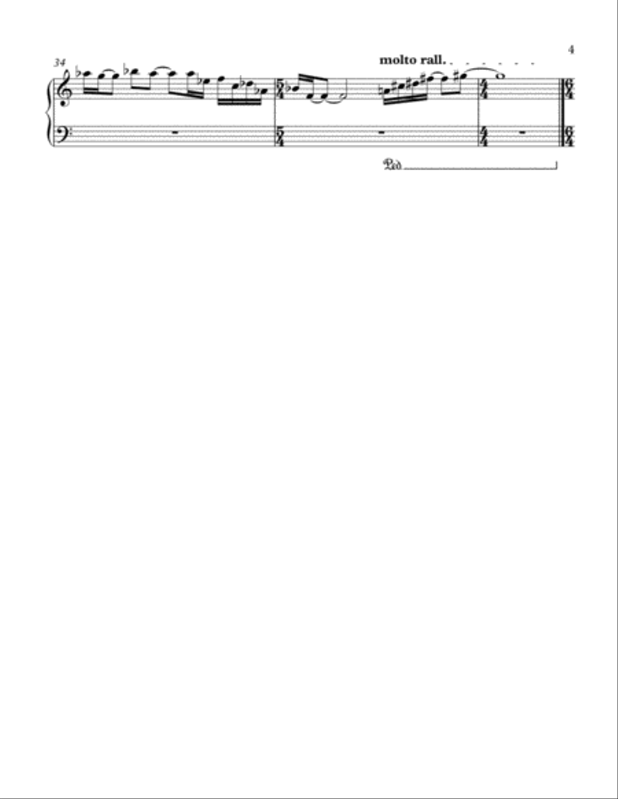 Five Colors Make the Eyes Blind (1st and 2nd Movements) Piano Solo scores gallery preview page 5