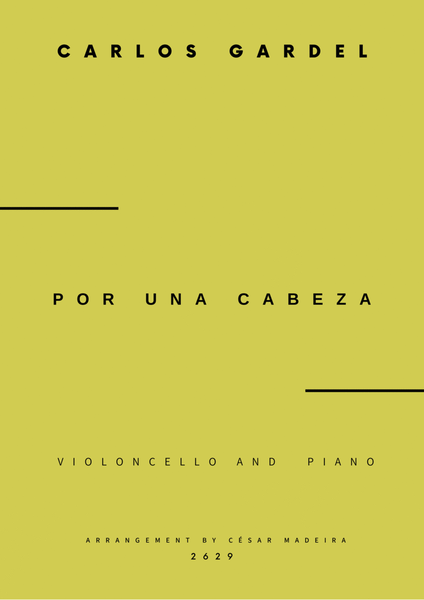 Por Una Cabeza - Cello and Piano (Full Score and Parts) image number null