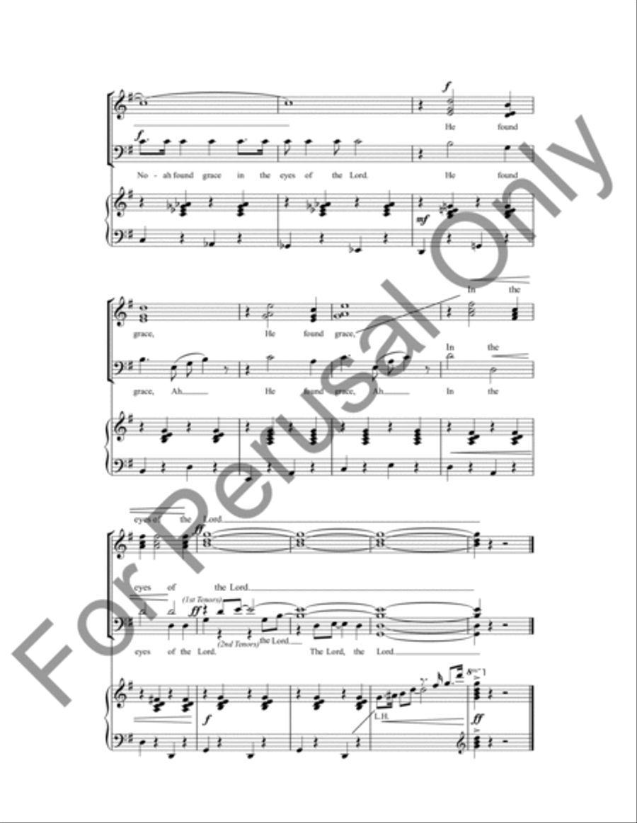 Noah Found Grace In The Eyes Of The Lord 4-Part scores gallery preview page 9