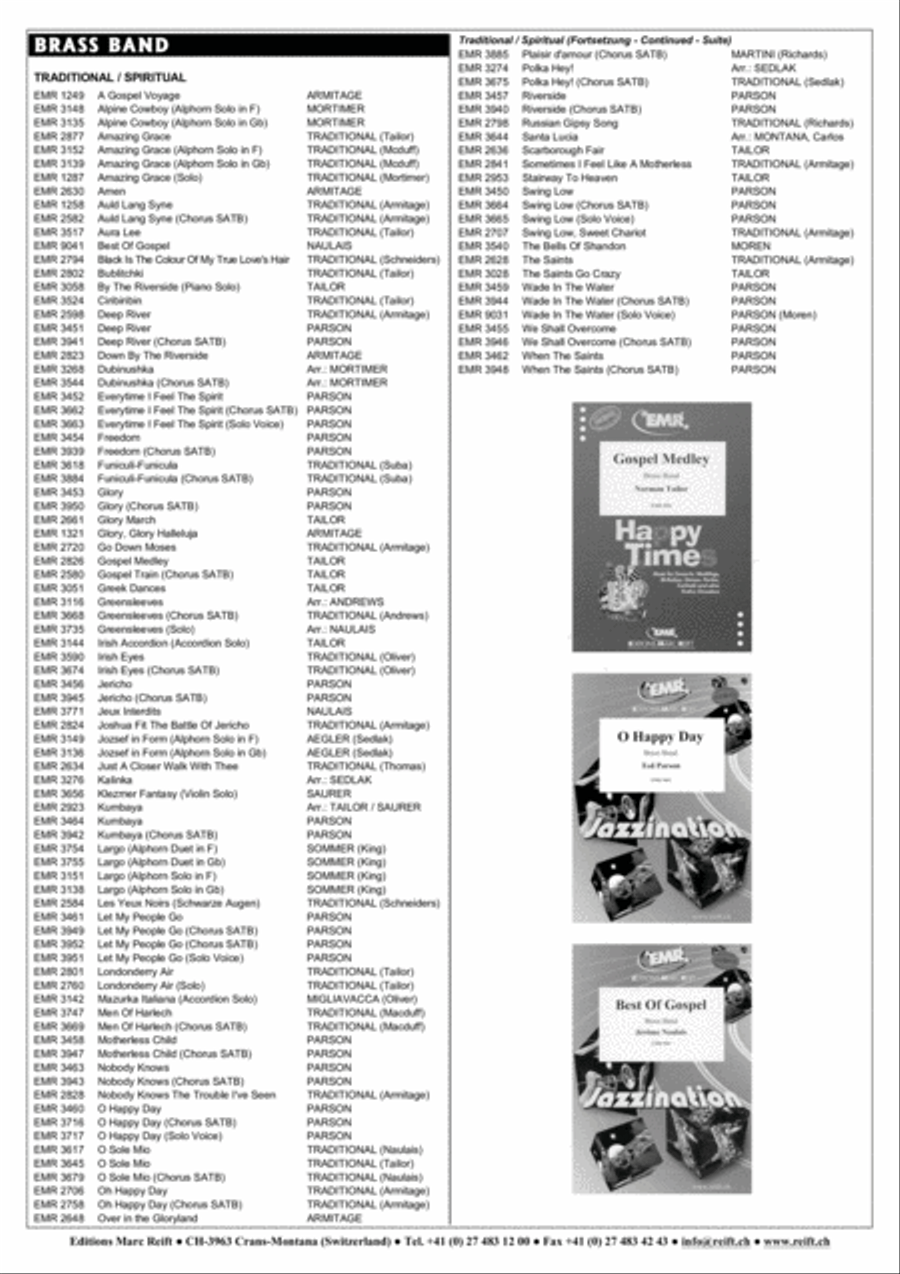 Amazing Grace Brass Band scores gallery preview page 7