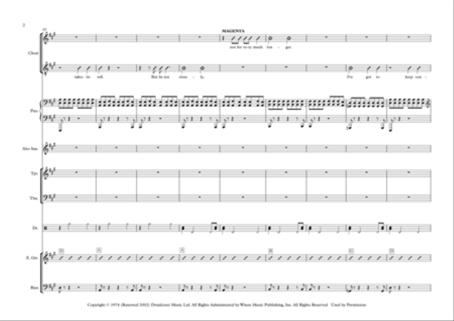 Time Warp Time Warp Choir scores gallery preview page 2