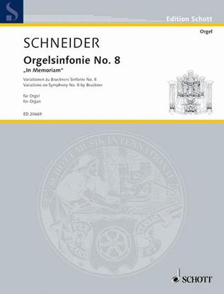 Book cover for Orgelsinfonie No. 8 "in Memoriam" (organ Symphony) Organ Solo