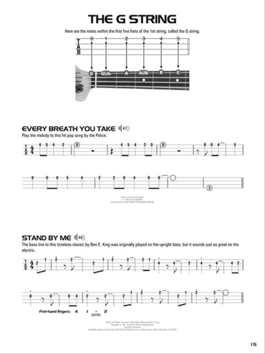 Hal Leonard Bass Guitar Tab Method Bass Guitar Tablature scores gallery preview page 5