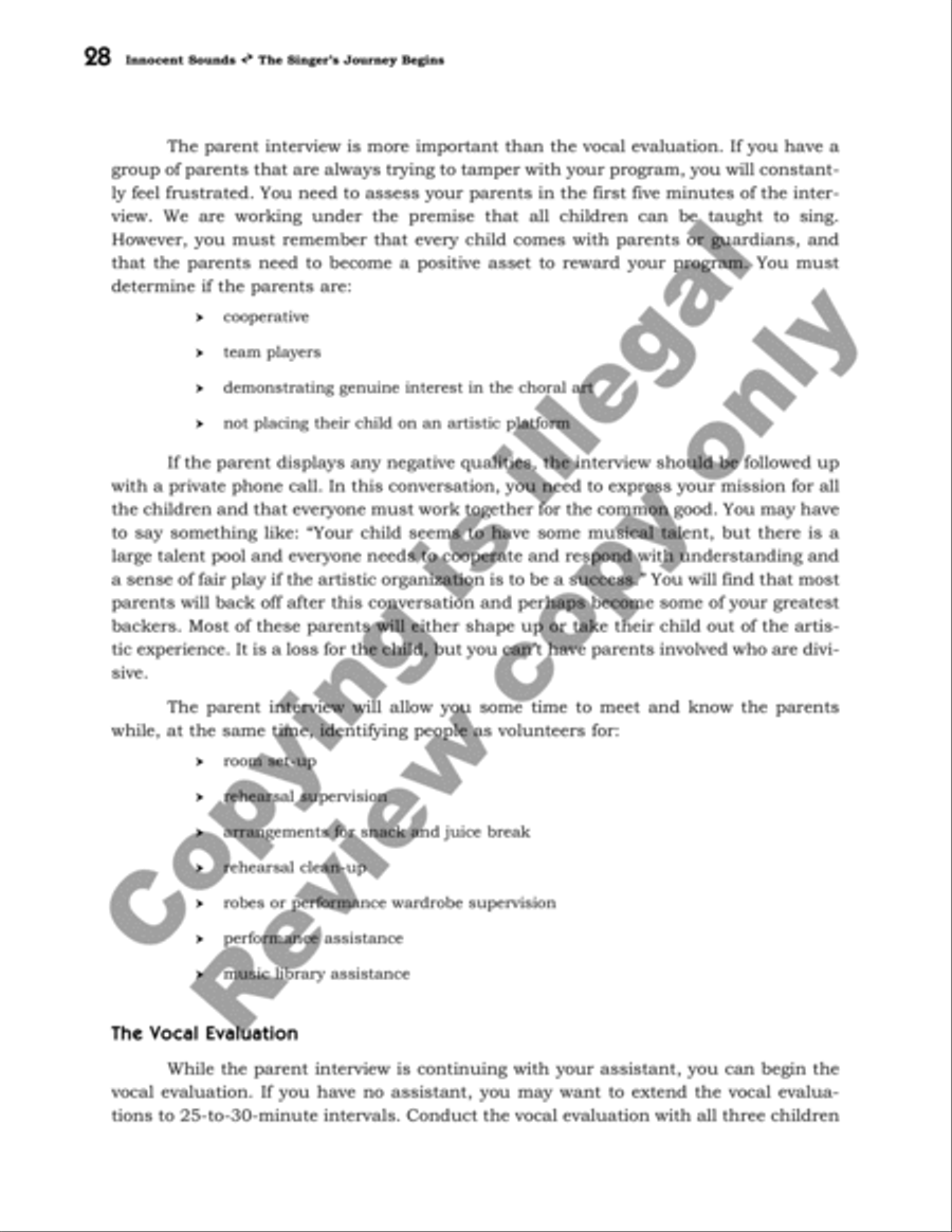 Innocent Sounds: Book I The Singer's Journey Begins Voice scores gallery preview page 9