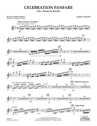 Celebration Fanfare (On a Theme by Haydn) - Mallet Percussion 2