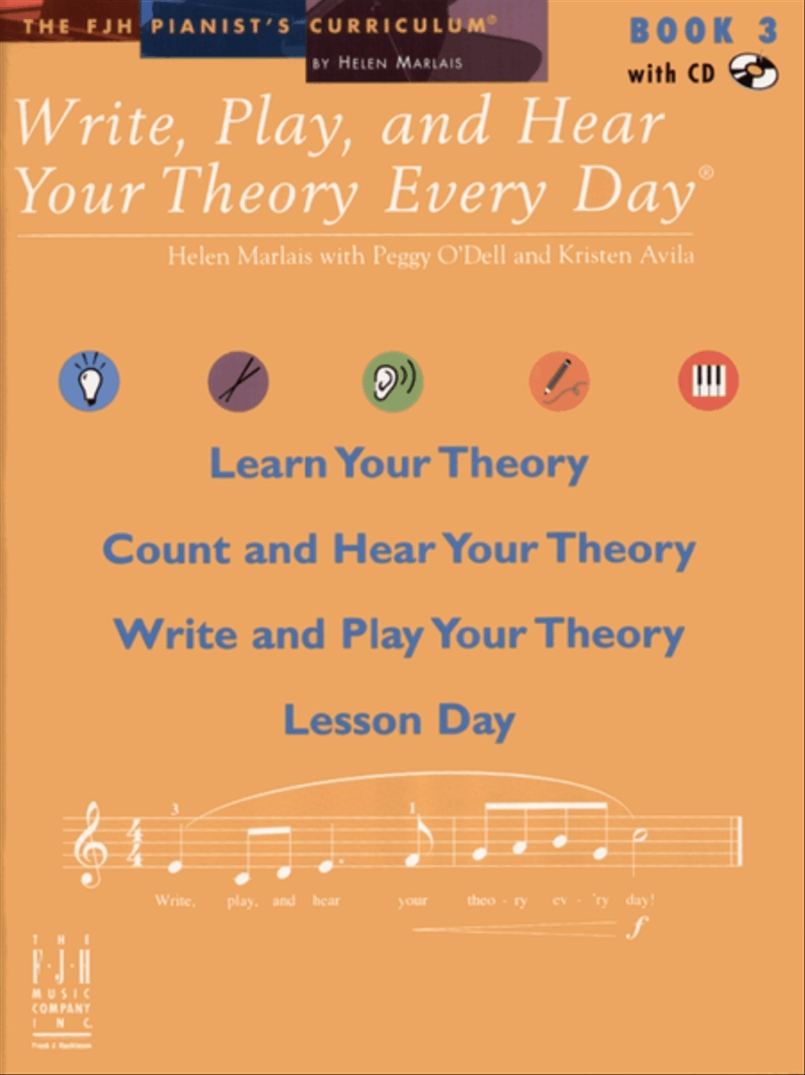 Write, Play, and Hear Your Theory Every Day, Book 3 Piano Method scores gallery preview page 1