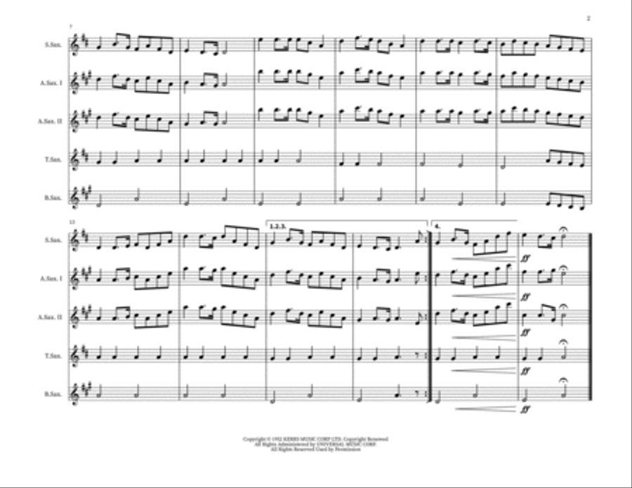 Scotland The Brave Small Ensemble scores gallery preview page 2