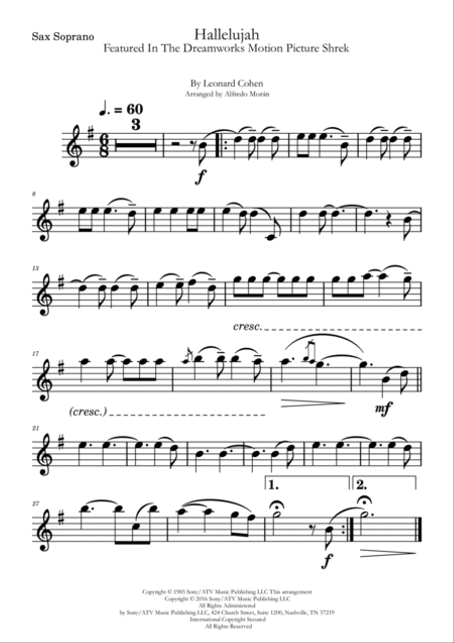 Hallelujah Small Ensemble scores gallery preview page 3