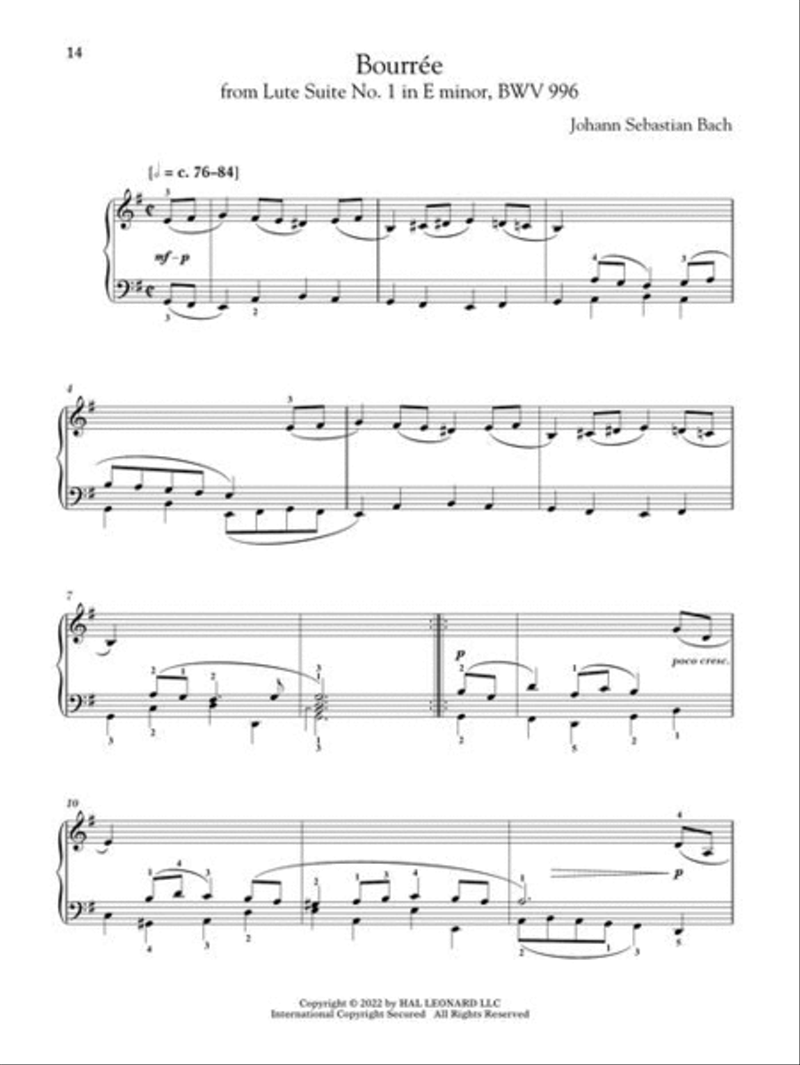First 50 Bach Pieces You Should Play on the Piano Piano Solo scores gallery preview page 6