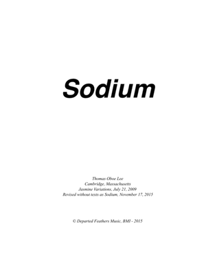 Sodium (2009, rev. 2015) for string quartet
