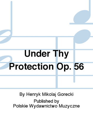 Book cover for Under Thy Protection Op. 56