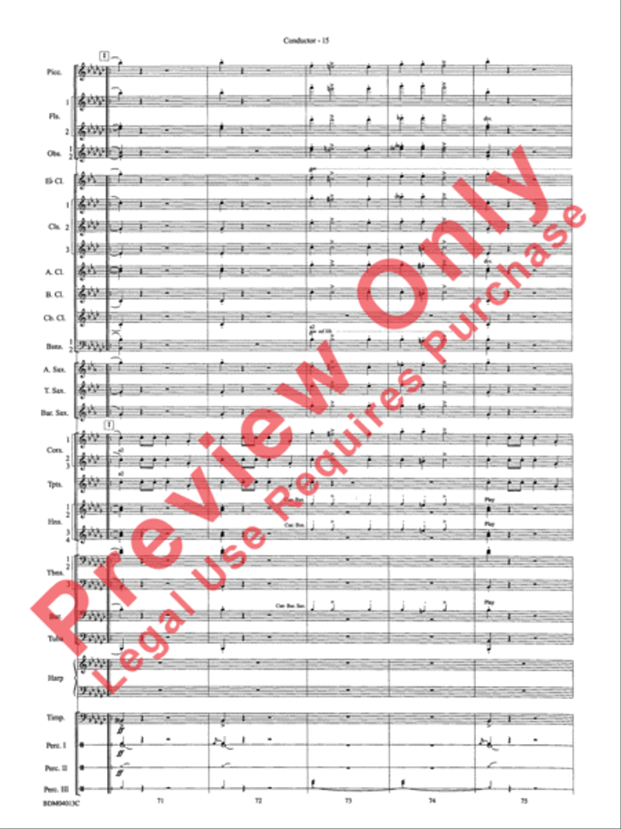 Nobles of the Mystic Shrine (March) Concert Band scores gallery preview page 18