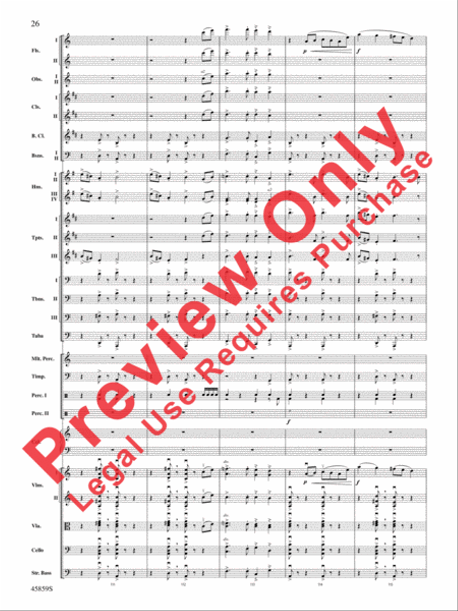 Fantastic Beasts and Where to Find Them Full Orchestra scores gallery preview page 26