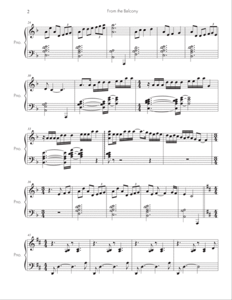 From the Balcony Piano Solo scores gallery preview page 4