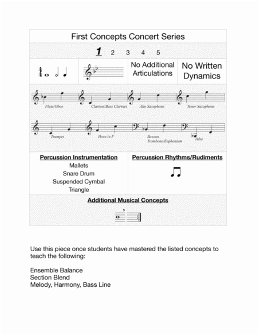 Many Splendid Flowers Concert Band scores gallery preview page 2