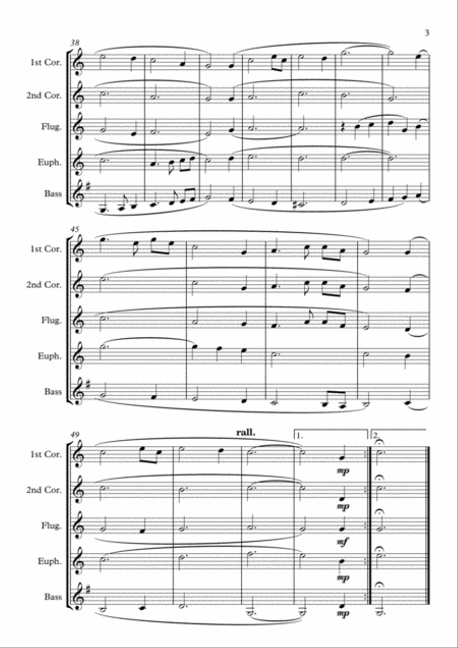 Amazing Grace - Brass Quintet Brass Quintet scores gallery preview page 3